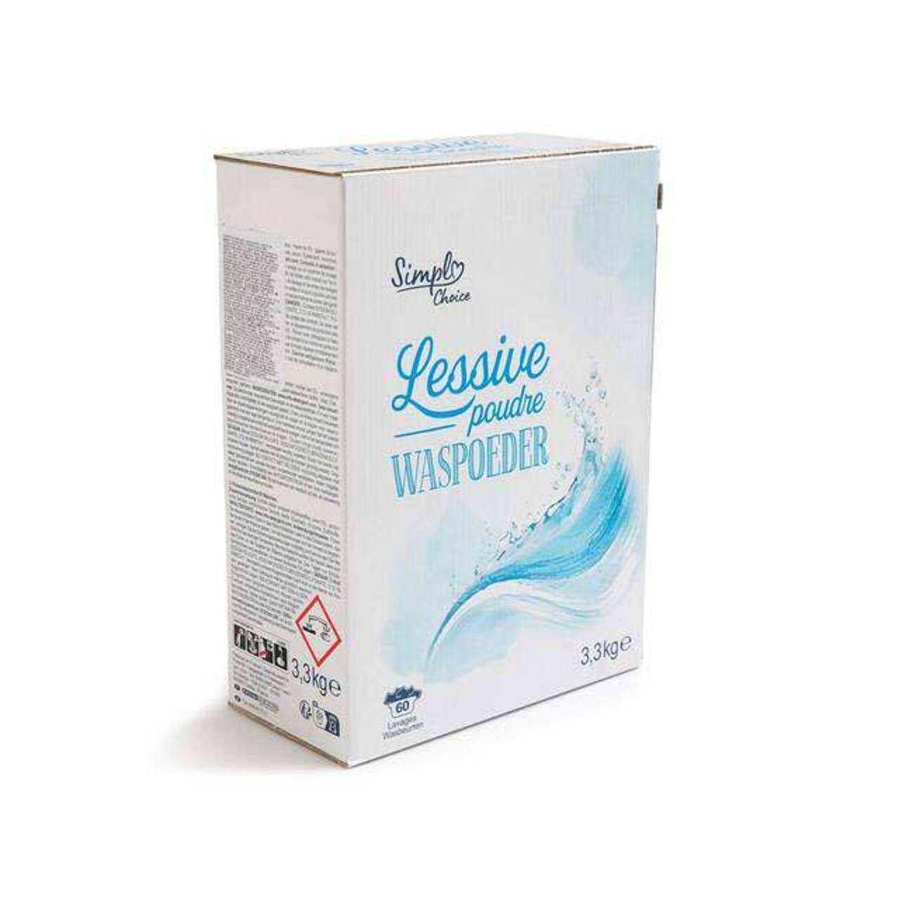 SIMPLY CHOICE LESSIVE POUDRE 3.3KG