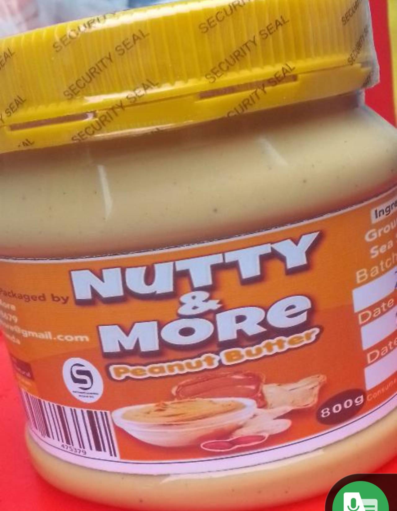 Nuty&more (peanut butter)800g